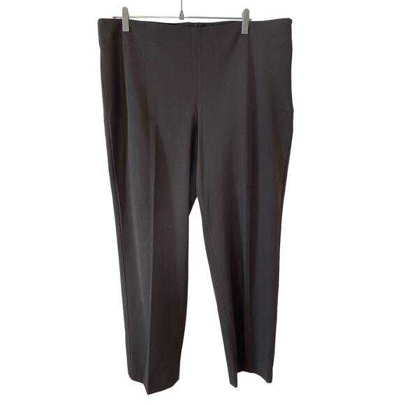 TALBOTS Women's Curvy Cropped High Rise Trouser Pants Brown Size 18 - Picture 1 of 10